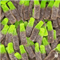 Жевательный мармелад Кола Бутылочка в сахаре (с зеленым цветом), 100 грамм