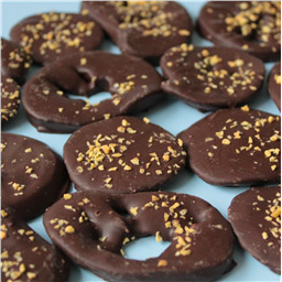 Апельсиновые кольца в темном шоколаде,100гр