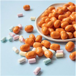 Драже Суфле в белом шоколаде с апельсином, 100гр