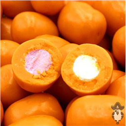 Драже Суфле в белом шоколаде с апельсином, 100гр