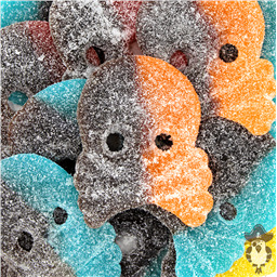 Гигантские Черепа в сахаре, Мармелад, 2шт, 75гр