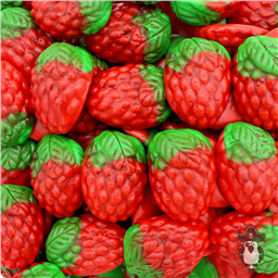 Клубника 3D, с джемом, 100гр