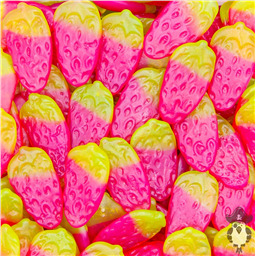 Клубничка прозрачная (тянучка), 100 гр