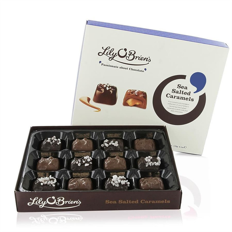 Конфеты Lily O'Briens шоколадные конфеты из молочного и темного шоколада с начинкой соленая карамель 175gr