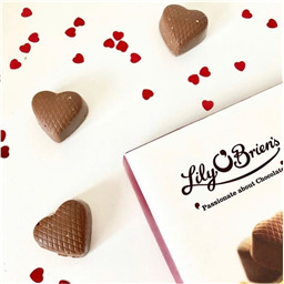 Конфеты Lily O'Briens шоколадные сердечки с хрустящей начинкой 168gr