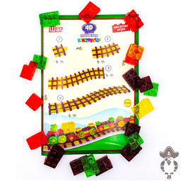 Конструктор 4 D Мармеладный Поезд, 1 шт