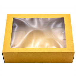 Крафтовая коробка с окном,( от 700-1000gr)