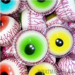 Мармелад Глаза с кислой клубничной Начинкой, 1 шт