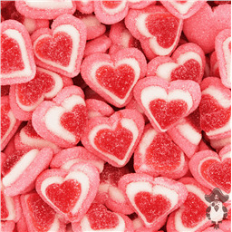 Сердечки Ванильно-Клубничные, 100 гр