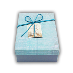 Синяя коробка с башней (max 500gr)