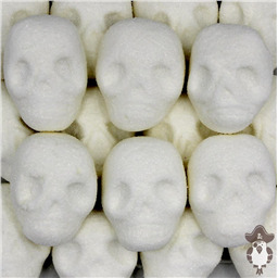 Белое Суфле черепа с шоколадной начинкой, 100 гр (~11шт)