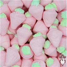 Суфле Клубника розовая с начинкой, 50 гр