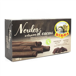 Вафли Birba трубочки с какао 100 гр