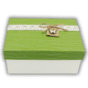 Зелёная коробка с бантиком