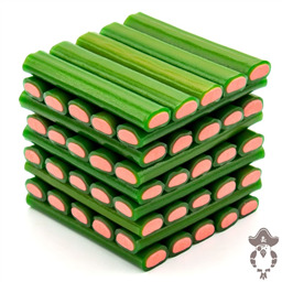 Жевательный мармелад Бревнышки  Арбуз, 100 гр