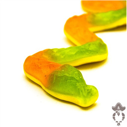 Big Йогуртовые Змеи с начинкой, Клубника, Цитрус, Яблоко, Персик,  132гр