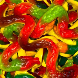 Big Йогуртовые Змеи с начинкой, Клубника, Цитрус, Яблоко, Персик,  132гр