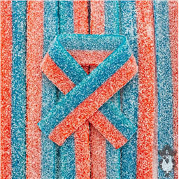 Жевательный мармелад Подсахаренные пластинки Клубника-Малина, 100 грамм