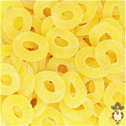 Мармелад Кислые Ананасовые кольца ~(15шт) 100гр