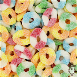 Жевательный мармелад  Кислые Кольца Ассорти 100гр